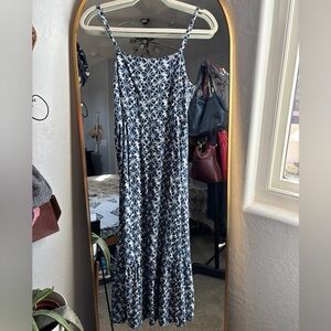 Blue and White Gap Maxi Dress